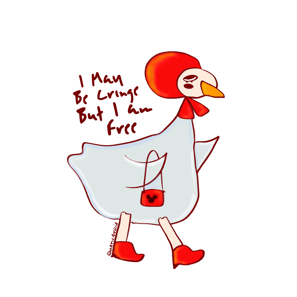 Adesivo - i may be cringe but i'm free