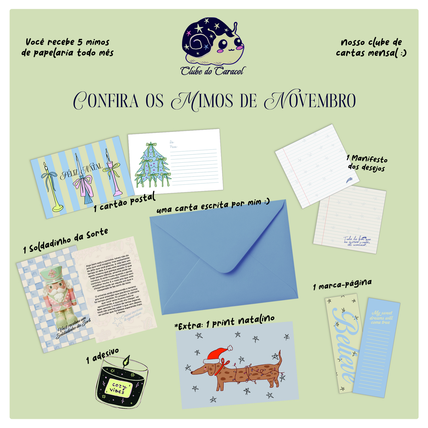 Clube do Caracol - clube de mimos mensal