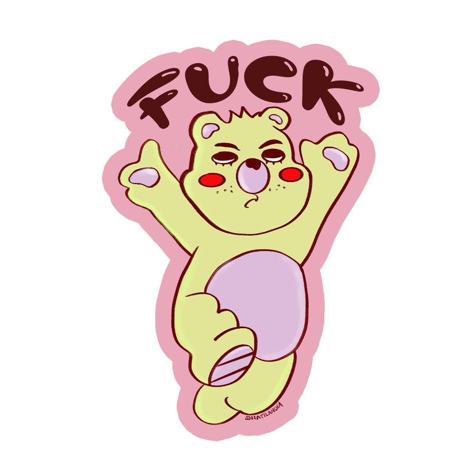 Adesivo - fuck