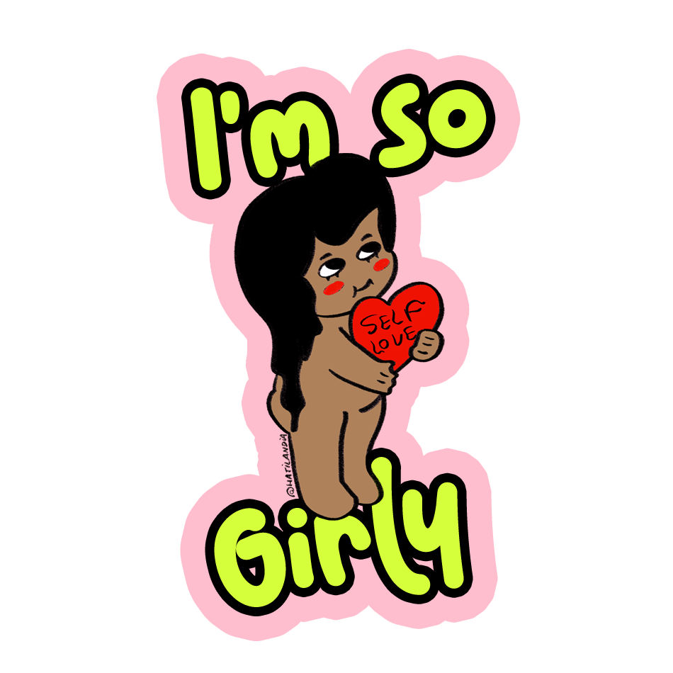 Adesivo - i'm so girly