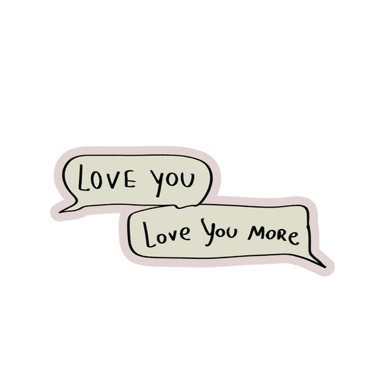 Adesivo - love u more