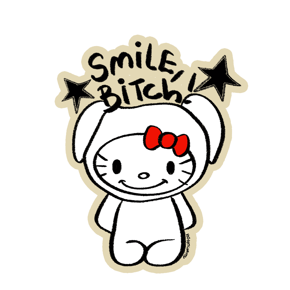 Adesivo - smile bitch