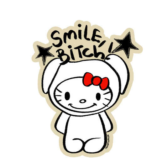 Adesivo - smile bitch