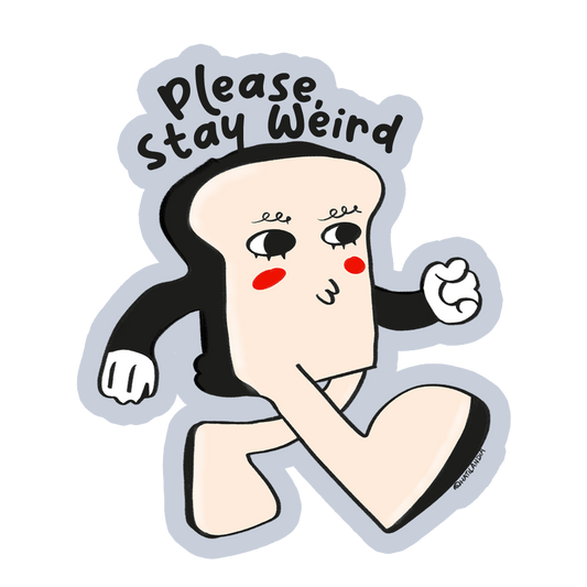Adesivo - por favor, continue sendo estranho