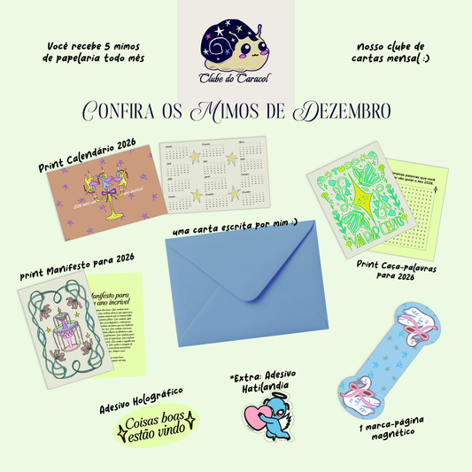 Clube do Caracol - clube de mimos mensal