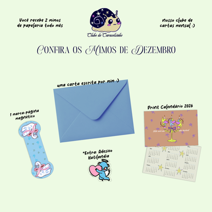 Clube do Caracolzinho - clube de mimos mensal