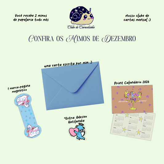 Clube do Caracolzinho - clube de mimos mensal