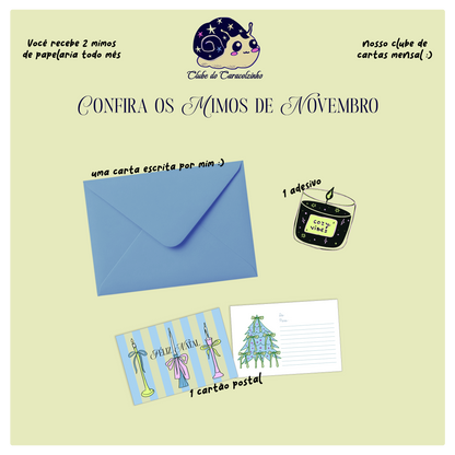 Clube do Caracolzinho - clube de mimos mensal