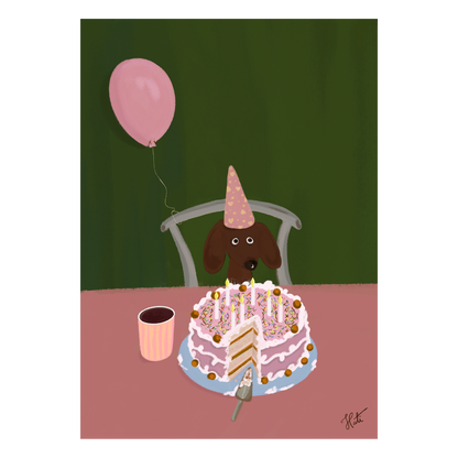 Quadro Doguinho B-day