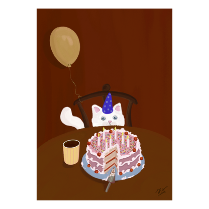 Quadro Gatinho B-day