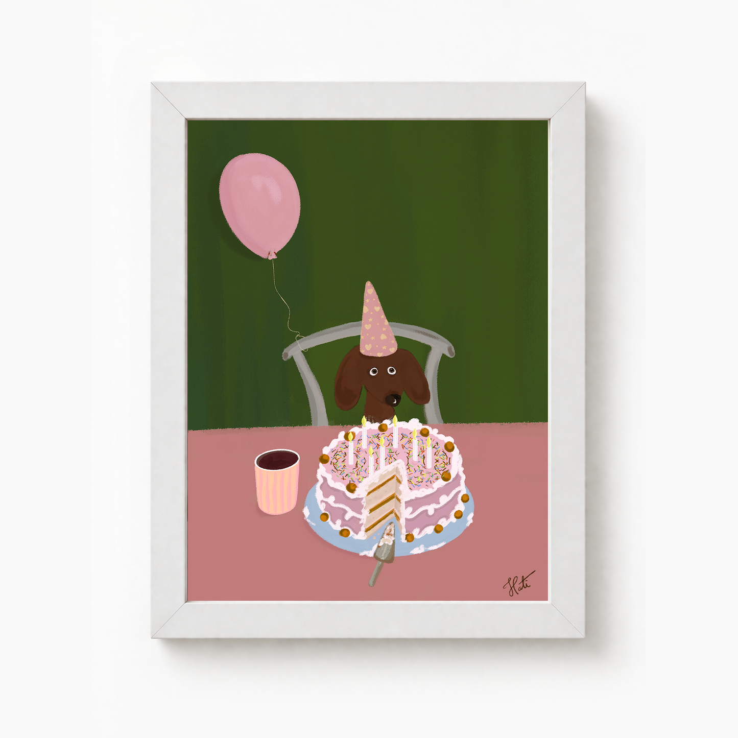 Quadro Doguinho B-day
