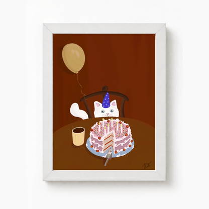 Quadro Gatinho B-day