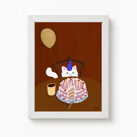 Quadro Gatinho B-day