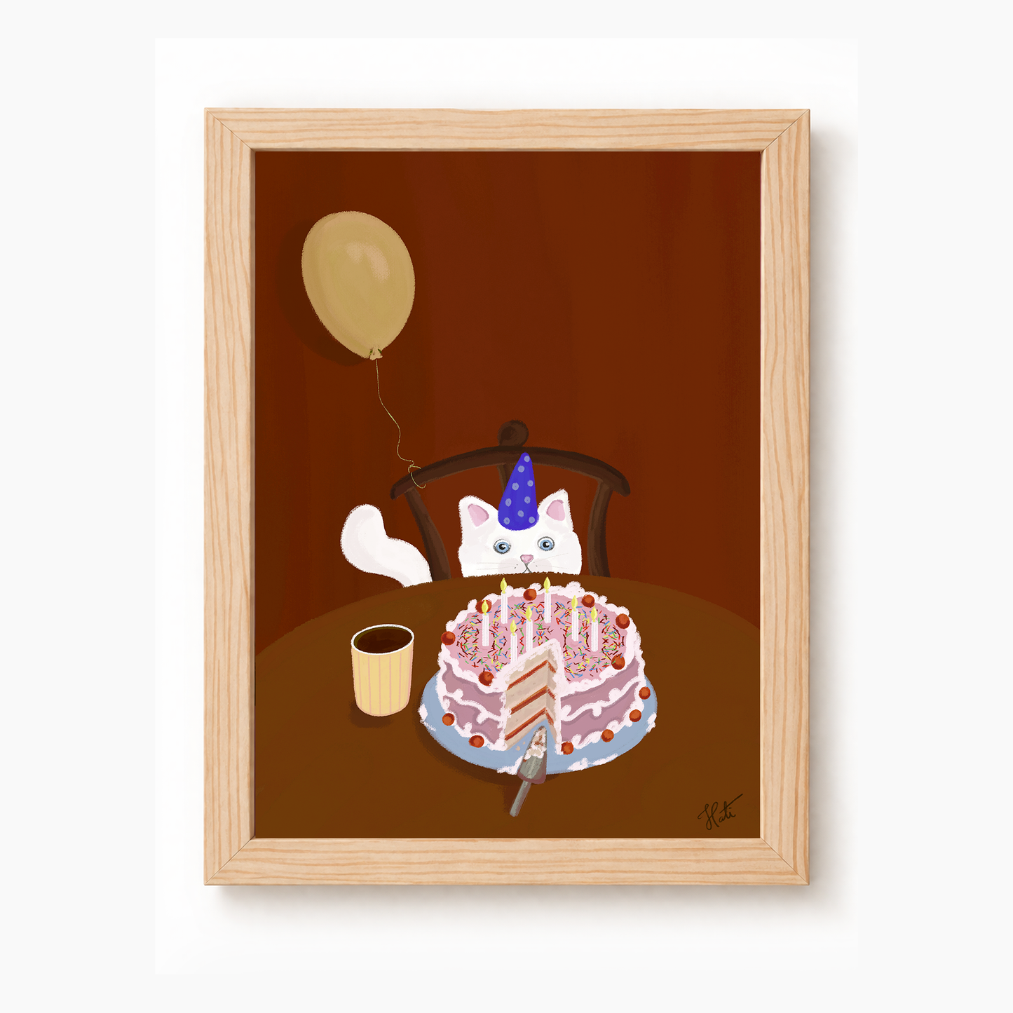 Quadro Gatinho B-day