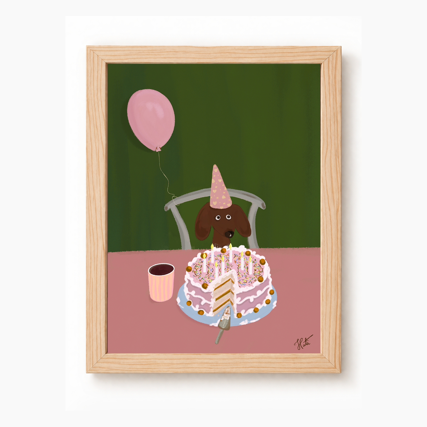 Quadro Doguinho B-day