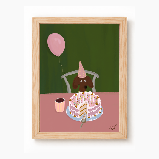 Quadro Doguinho B-day